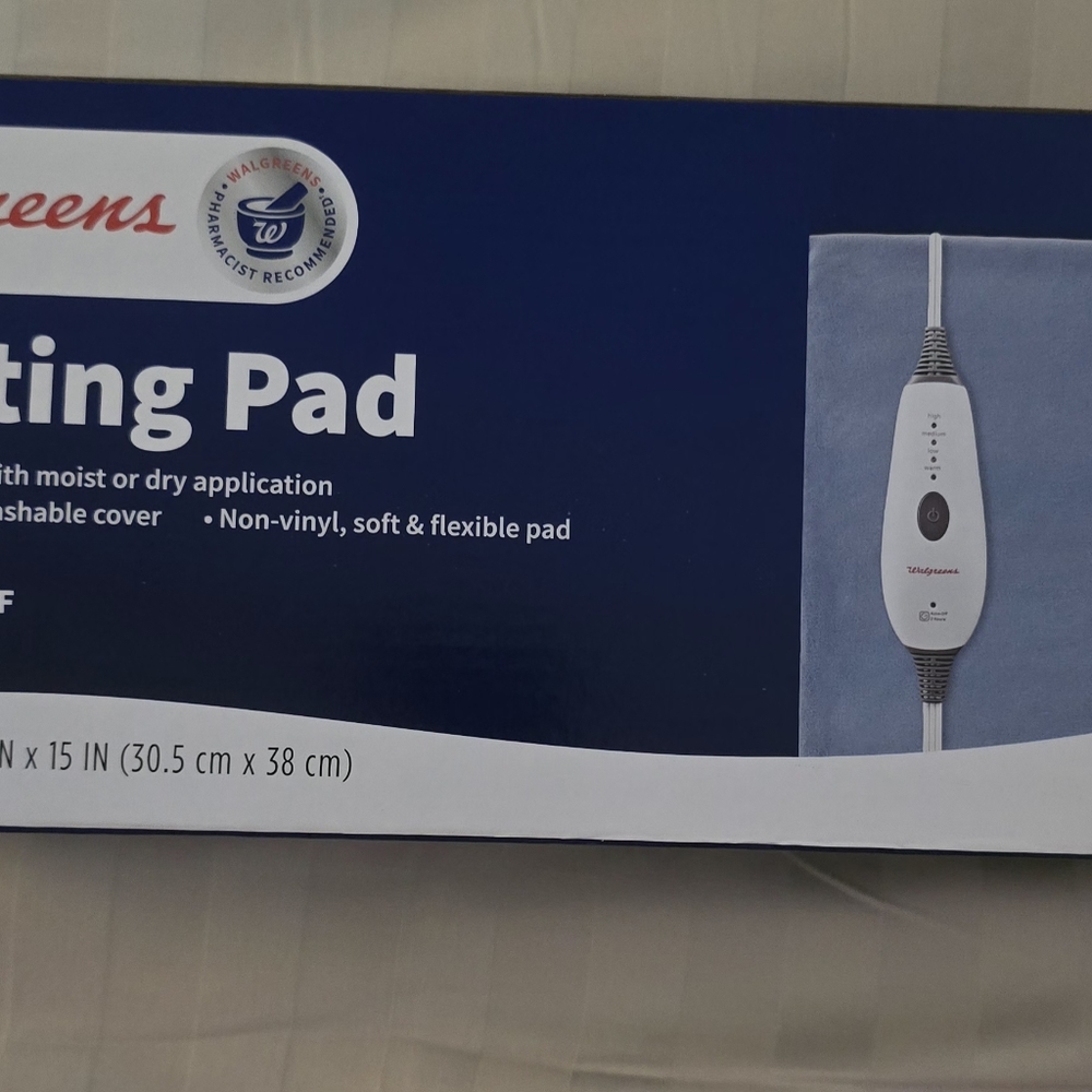 Walgreens Heating Pad with Blue Cover - Picture 2 of 3